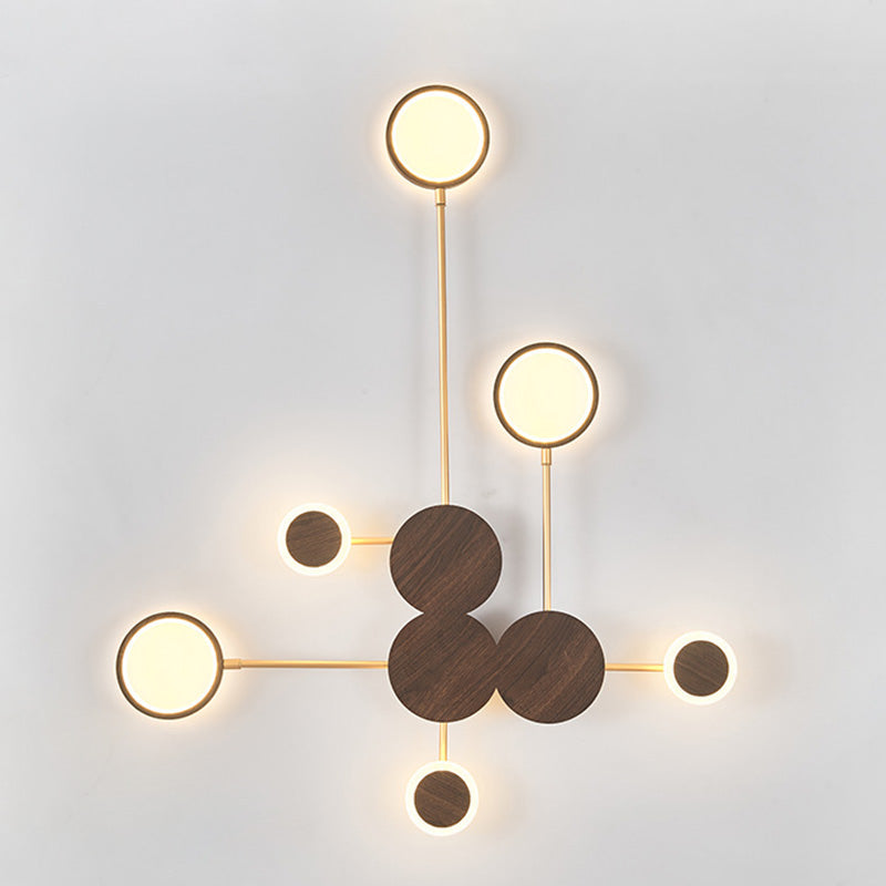 Contemporary Nordic Round Iron Acrylic LED Wall Sconce Lamp