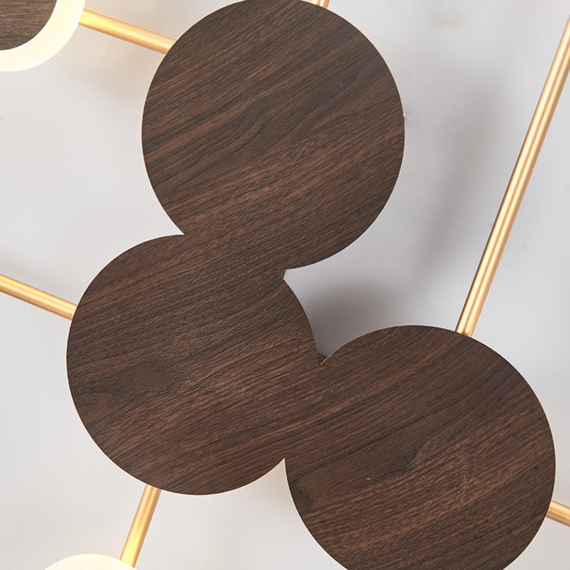 Contemporary Nordic Round Iron Acrylic LED Wall Sconce Lamp