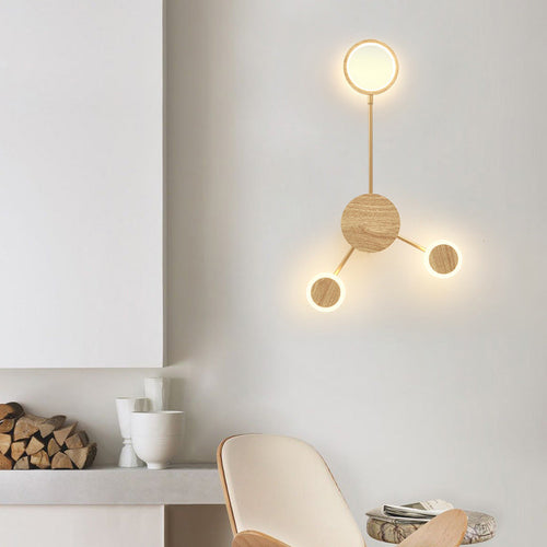 Contemporary Nordic Round Iron Acrylic LED Wall Sconce Lamp
