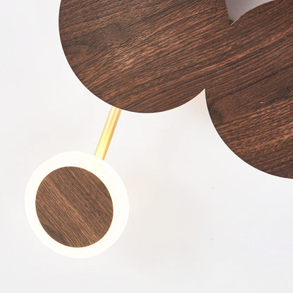 Contemporary Nordic Round Iron Acrylic LED Wall Sconce Lamp
