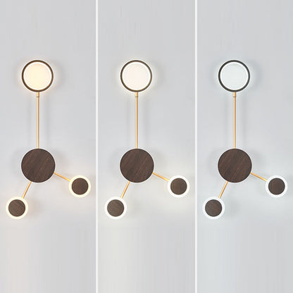 Contemporary Nordic Round Iron Acrylic LED Wall Sconce Lamp
