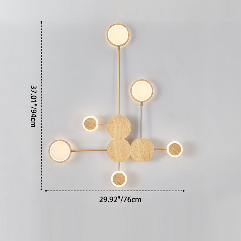 Contemporary Nordic Round Iron Acrylic LED Wall Sconce Lamp