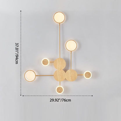 Contemporary Nordic Round Iron Acrylic LED Wall Sconce Lamp