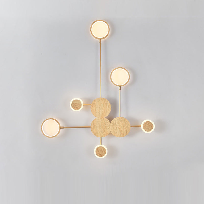 Contemporary Nordic Round Iron Acrylic LED Wall Sconce Lamp