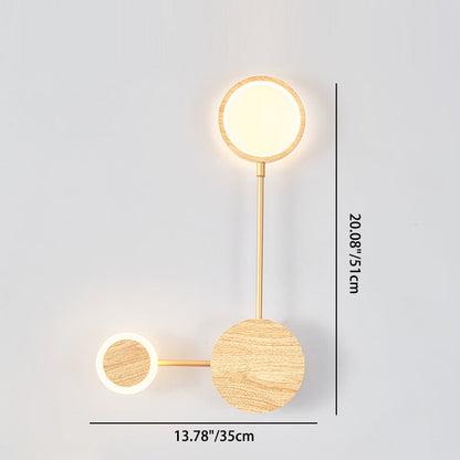 Contemporary Nordic Round Iron Acrylic LED Wall Sconce Lamp