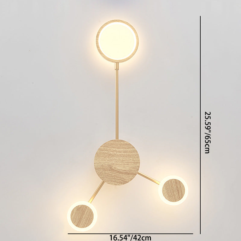 Contemporary Nordic Round Iron Acrylic LED Wall Sconce Lamp