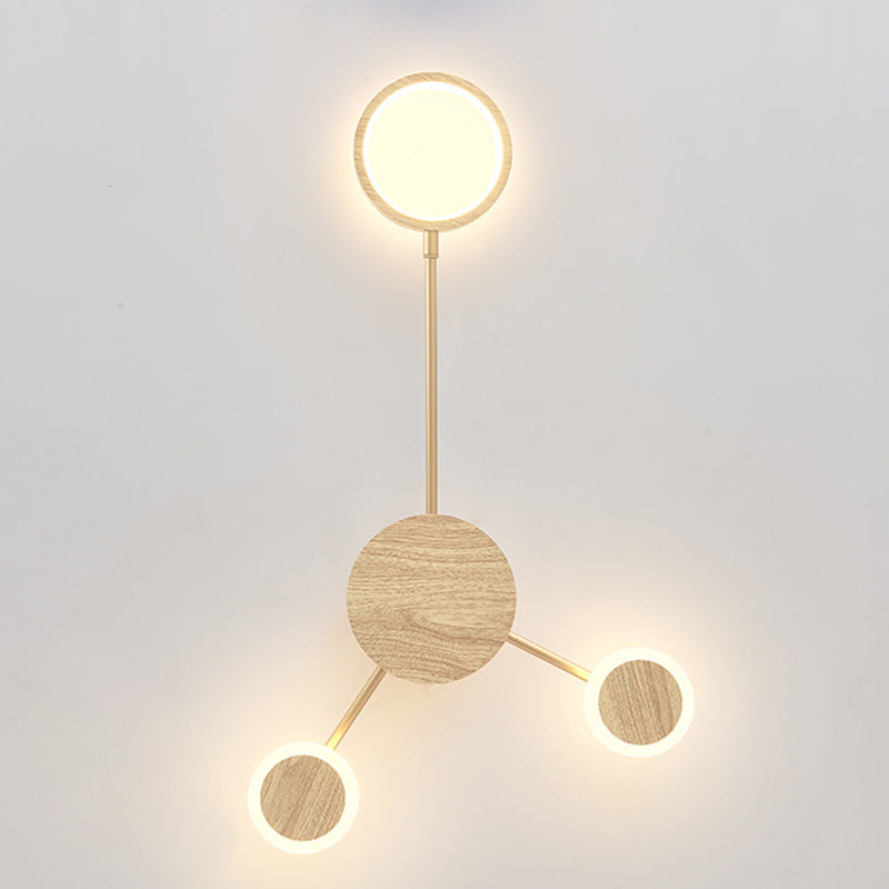 Contemporary Nordic Round Iron Acrylic LED Wall Sconce Lamp