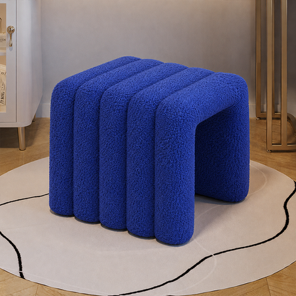 Contemporary Solid Wood Vanity Stool