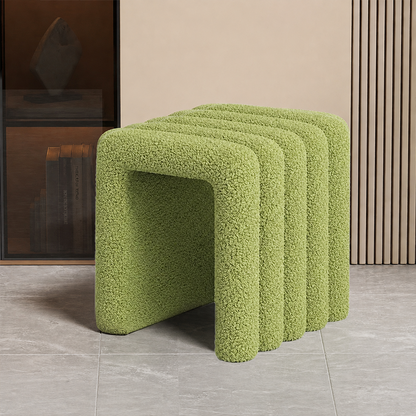 Contemporary Solid Wood Vanity Stool