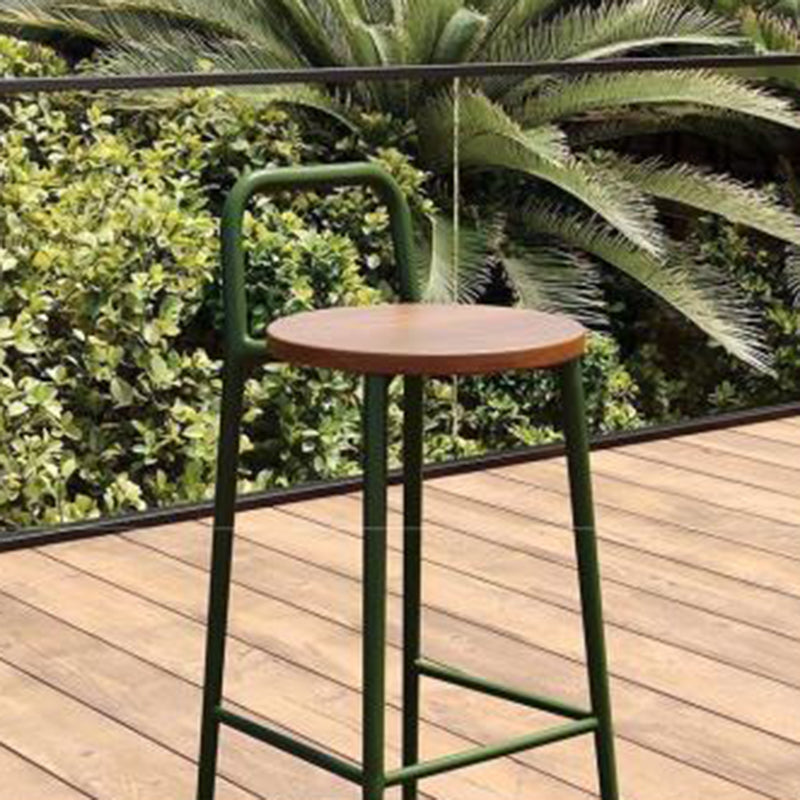 Contemporary Solid Wood Bar Stool
