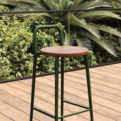 Contemporary Solid Wood Bar Stool