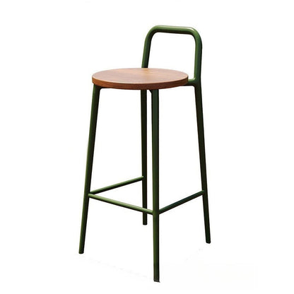 Contemporary Solid Wood Bar Stool