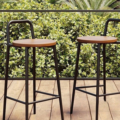 Contemporary Solid Wood Bar Stool