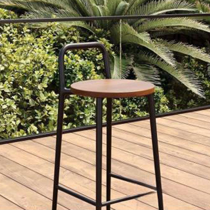 Contemporary Solid Wood Bar Stool