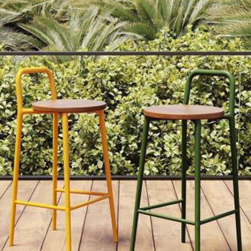 Contemporary Solid Wood Bar Stool