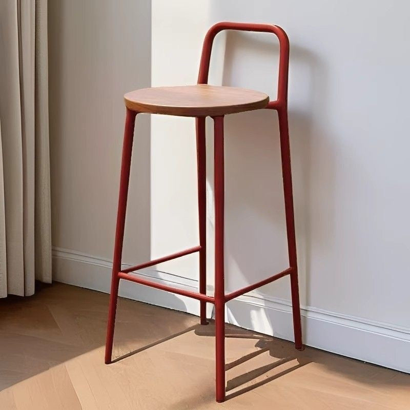 Contemporary Solid Wood Bar Stool