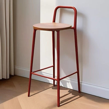 Contemporary Solid Wood Bar Stool