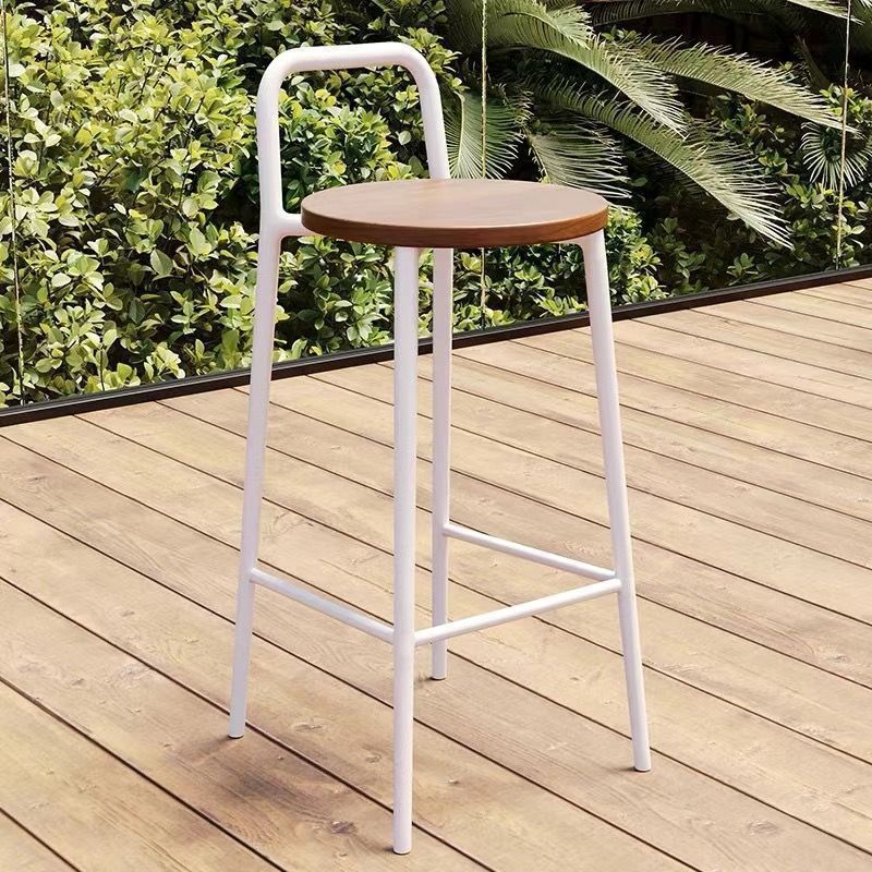Contemporary Solid Wood Bar Stool