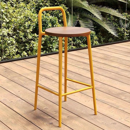 Contemporary Solid Wood Bar Stool