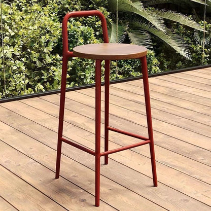 Contemporary Solid Wood Bar Stool