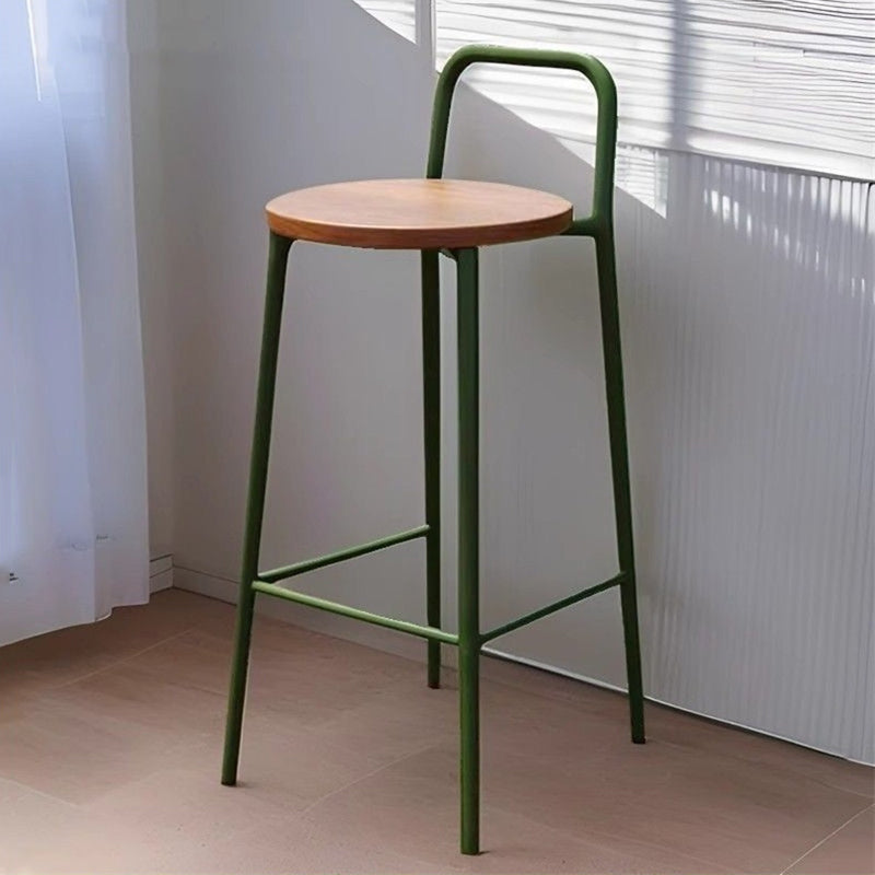 Contemporary Solid Wood Bar Stool