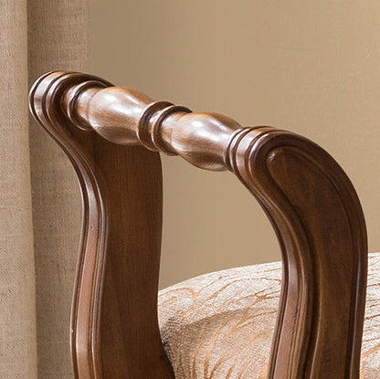 Traditional Fabric Vanity Stool