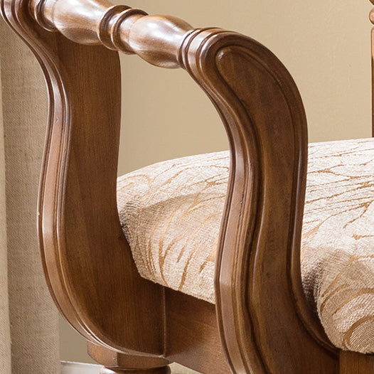 Traditional Fabric Vanity Stool