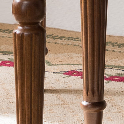 Traditional Fabric Vanity Stool