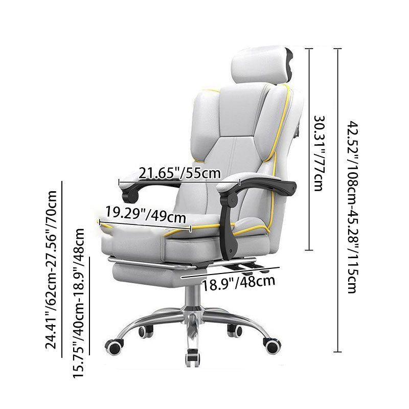 Contemporary Leather Gaming Chair