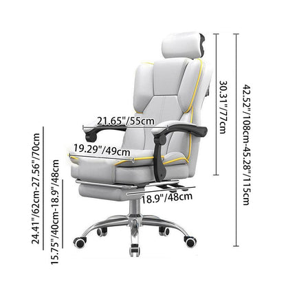 Contemporary Leather Gaming Chair