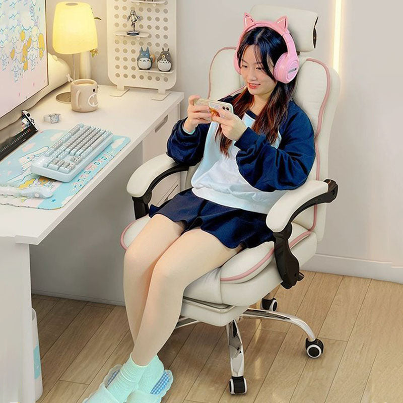 Contemporary Leather Gaming Chair