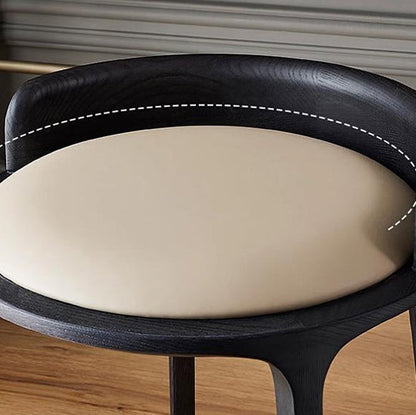 Contemporary Wood Vanity Stool