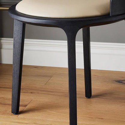 Contemporary Wood Vanity Stool
