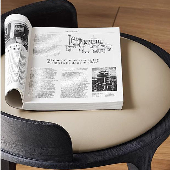 Contemporary Wood Vanity Stool