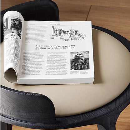 Contemporary Wood Vanity Stool
