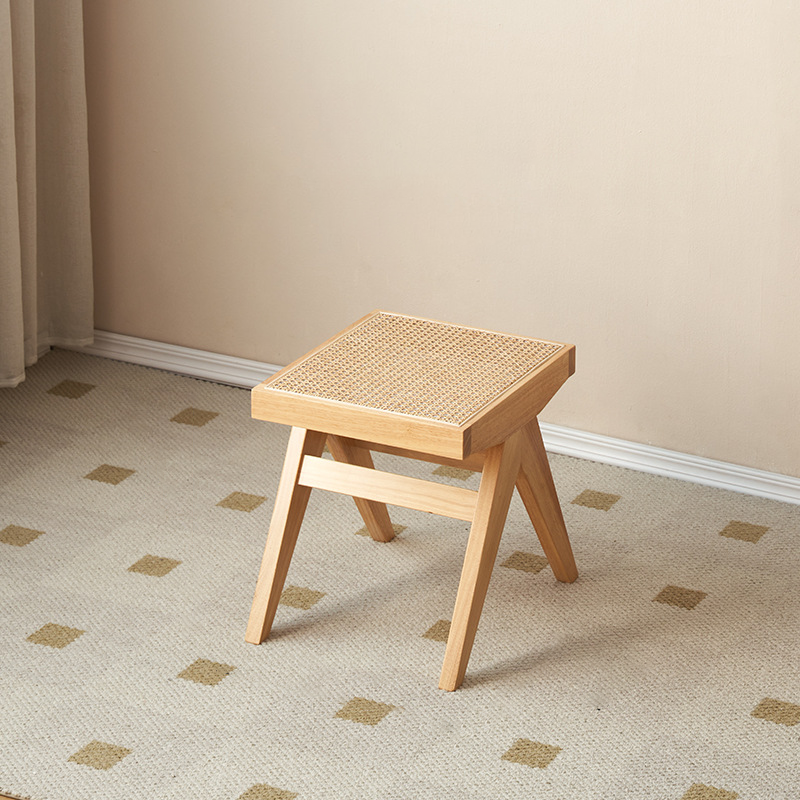 Traditional Rattan Bench
