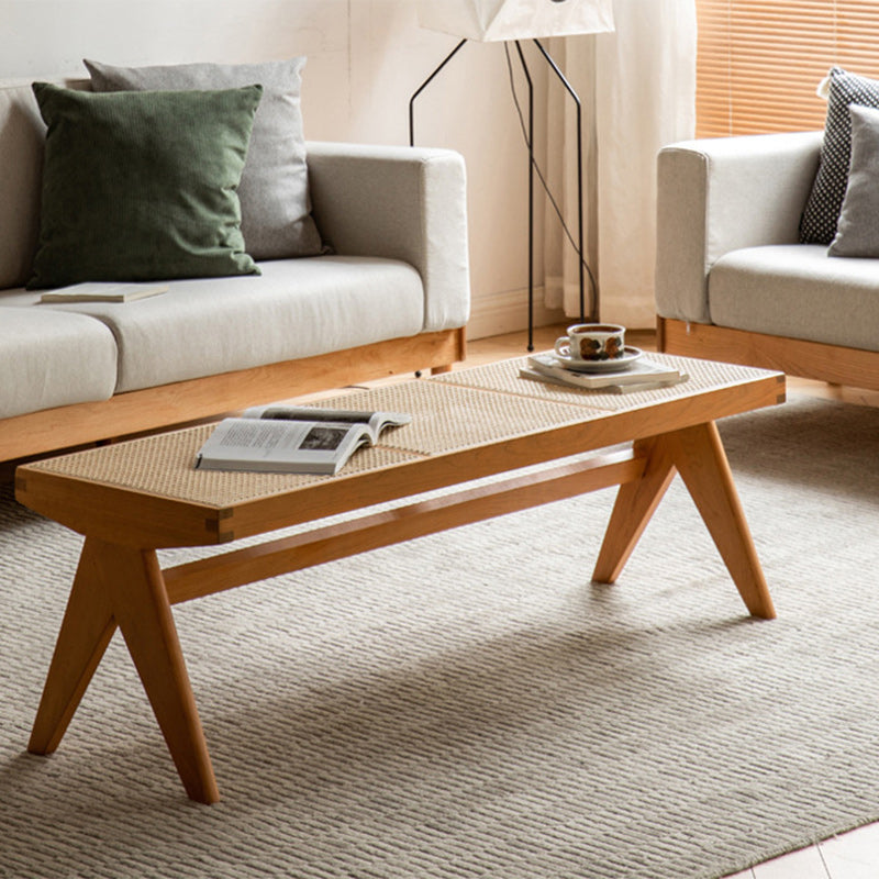 Traditional Rattan Bench