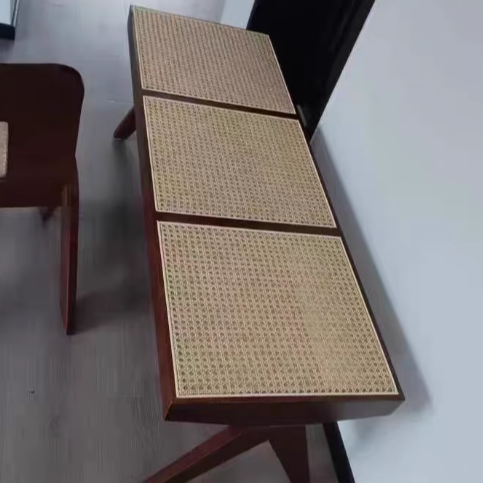 Traditional Rattan Bench