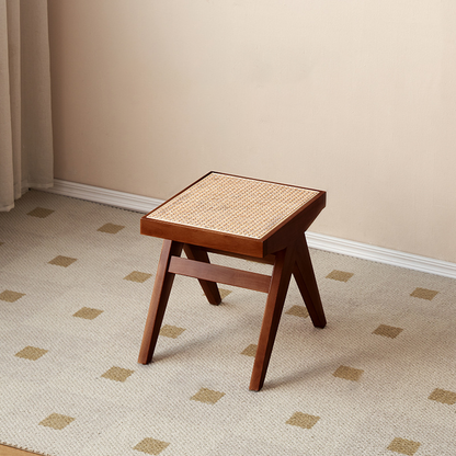 Traditional Rattan Bench