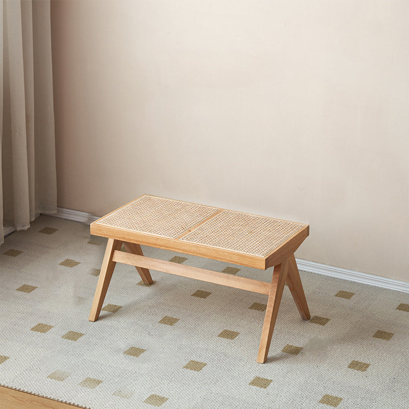 Traditional Rattan Bench