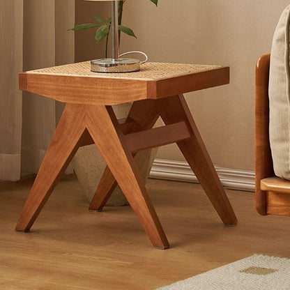 Traditional Rattan Bench