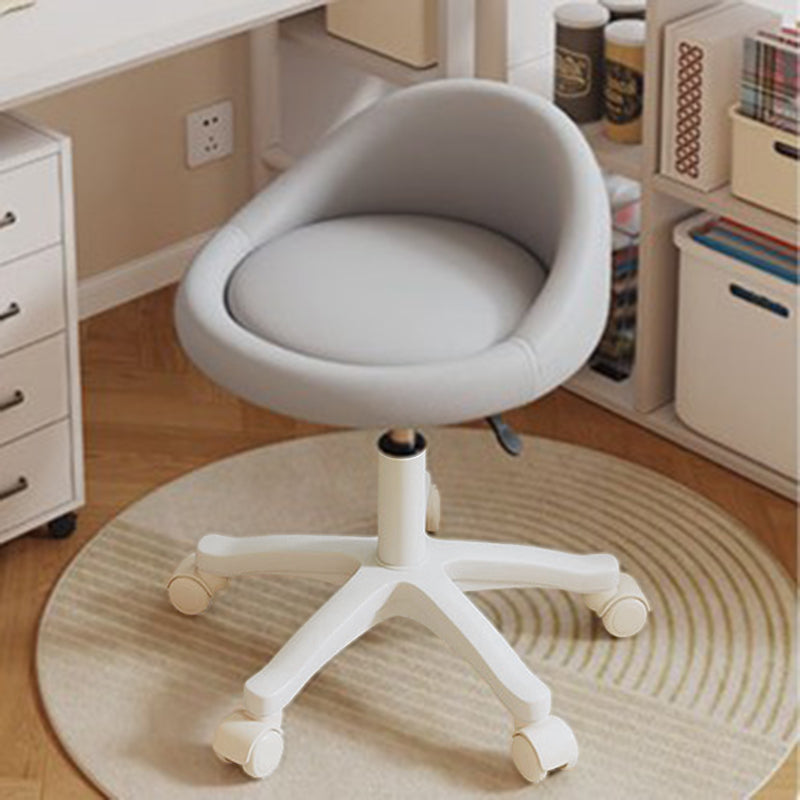 Contemporary Leather Vanity Stool