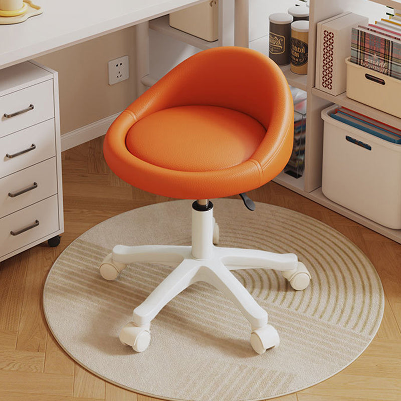 Contemporary Leather Vanity Stool
