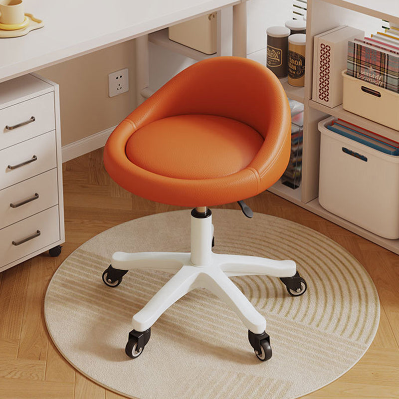Contemporary Leather Vanity Stool