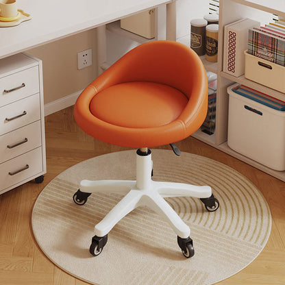 Contemporary Leather Vanity Stool