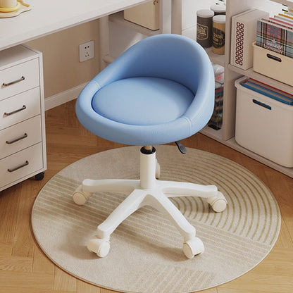Contemporary Leather Vanity Stool