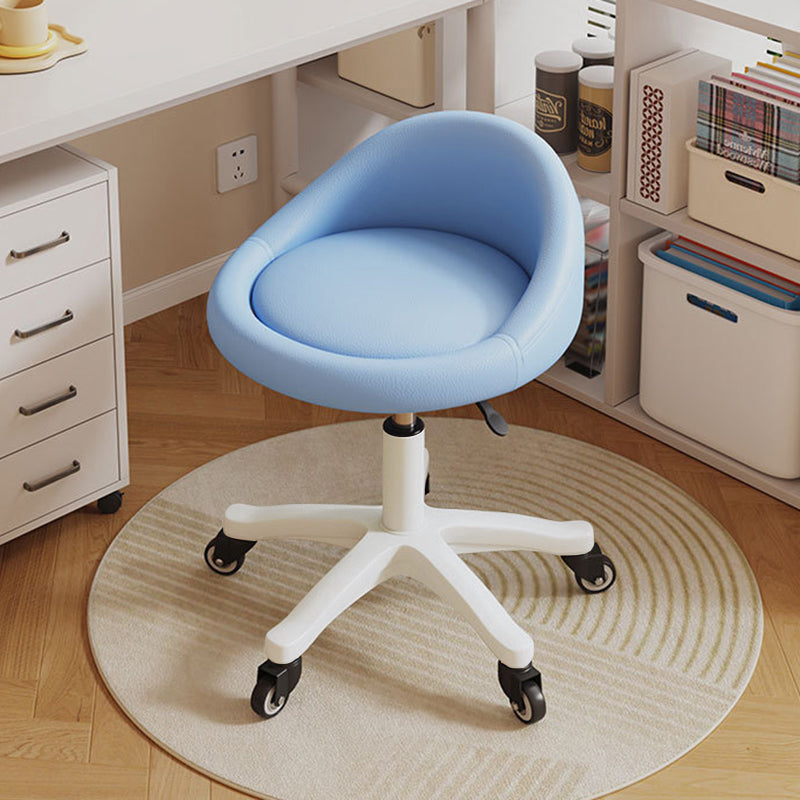 Contemporary Leather Vanity Stool