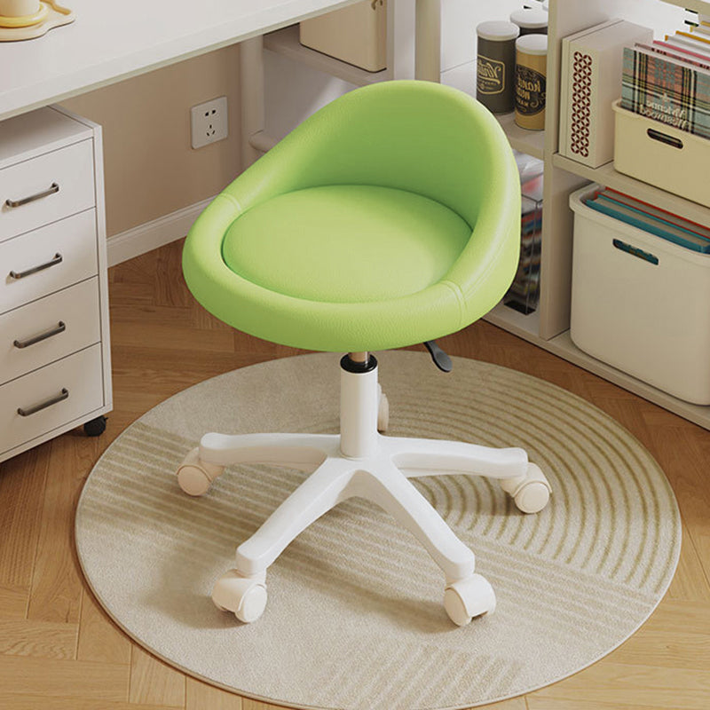 Contemporary Leather Vanity Stool
