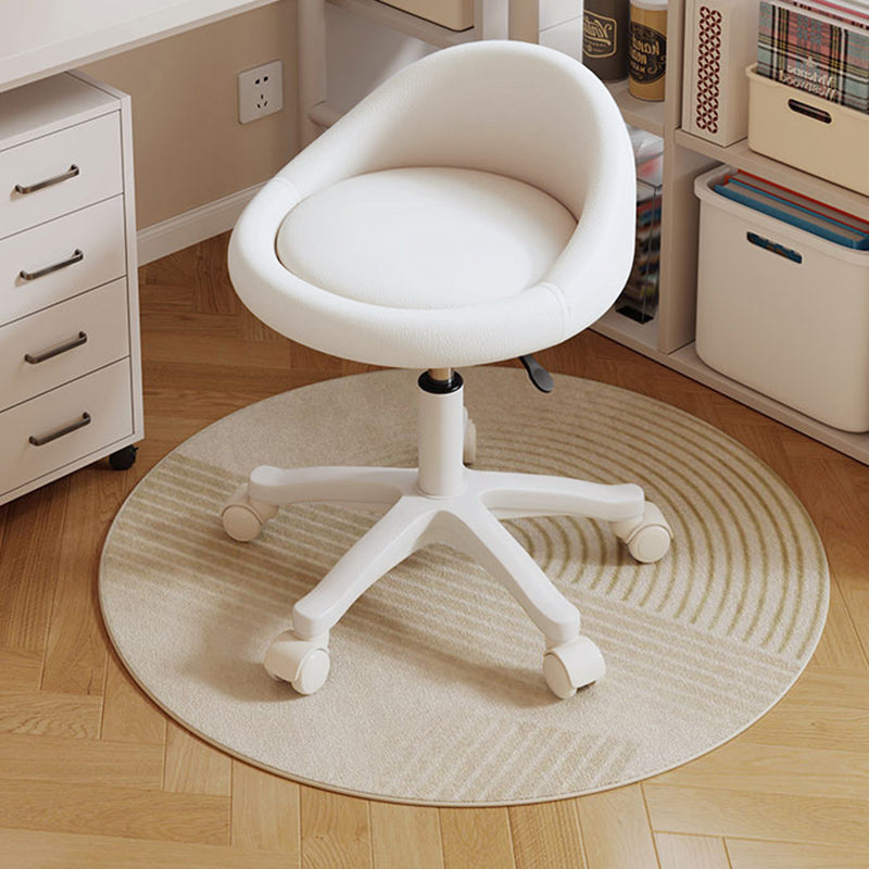 Contemporary Leather Vanity Stool