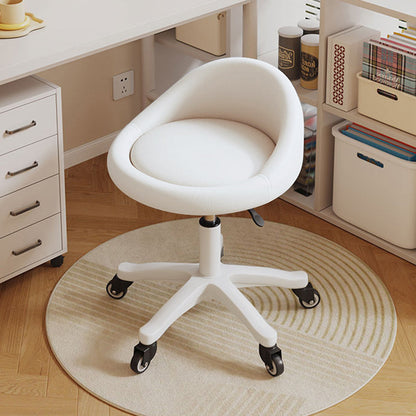 Contemporary Leather Vanity Stool